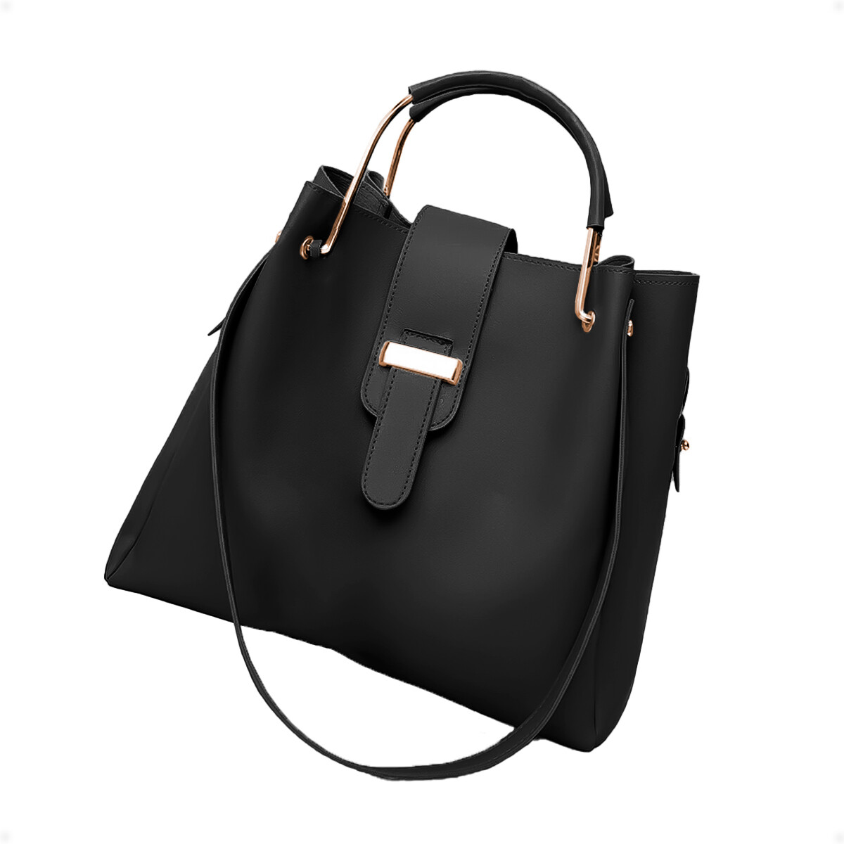 Bolso Cartera de Hombro y de Mano - Negro 
