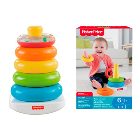 Juego Apilable Piramide de Aros Fisher Price Rock a Stack 001