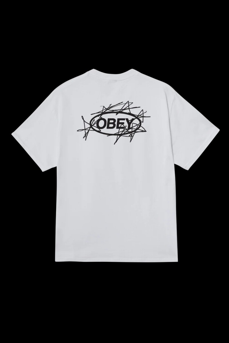 OBEY SCRIBBLE STARS Blanco
