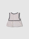Camiseta Con Detalle De Ondas A Contraste Blanco