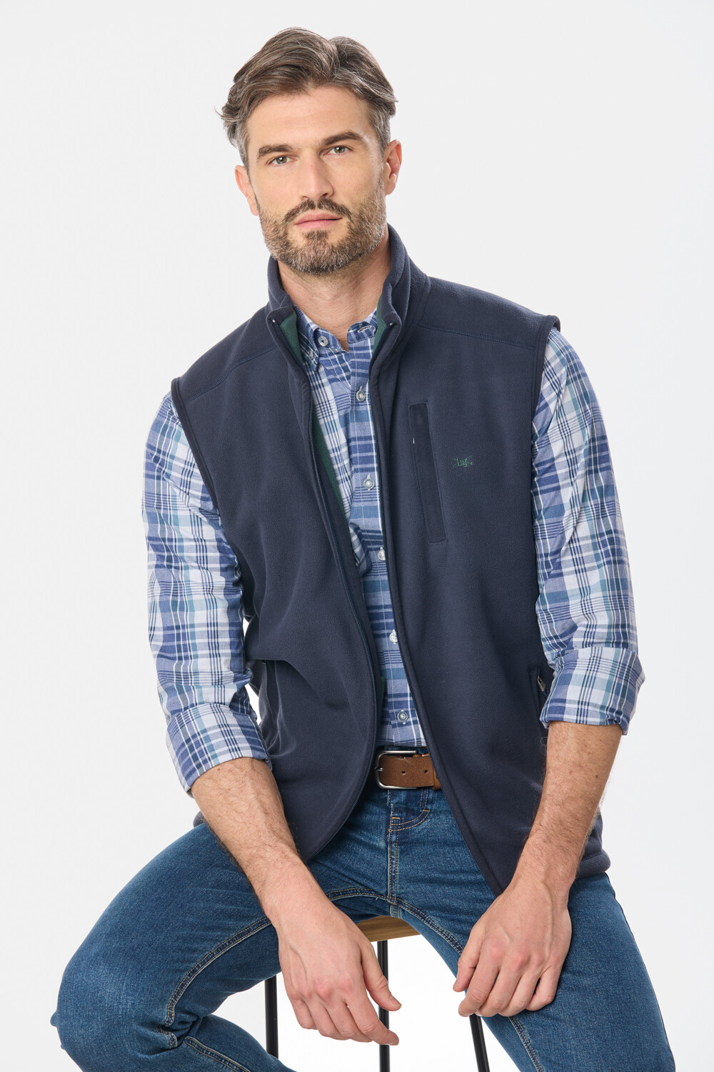 CHALECO POLAR DE ABRIGO Azul