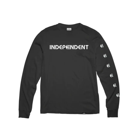 INDEPENDENT LS TEE Black