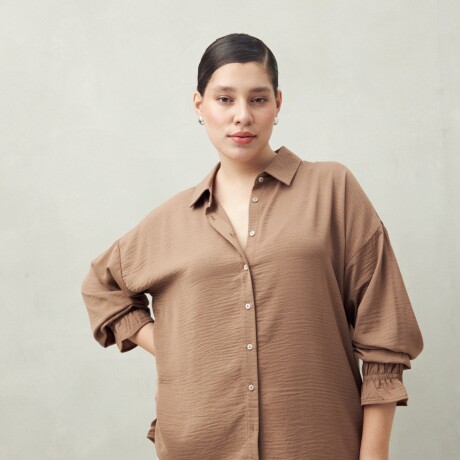 CAMISA BURBUJA Marron