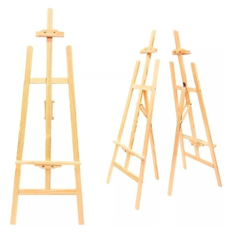 Atril De Pintor -caballete Madera Pintura Oleo Cuadro Grande Beige