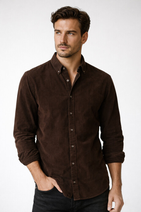 Camisa Sutra Chocolate