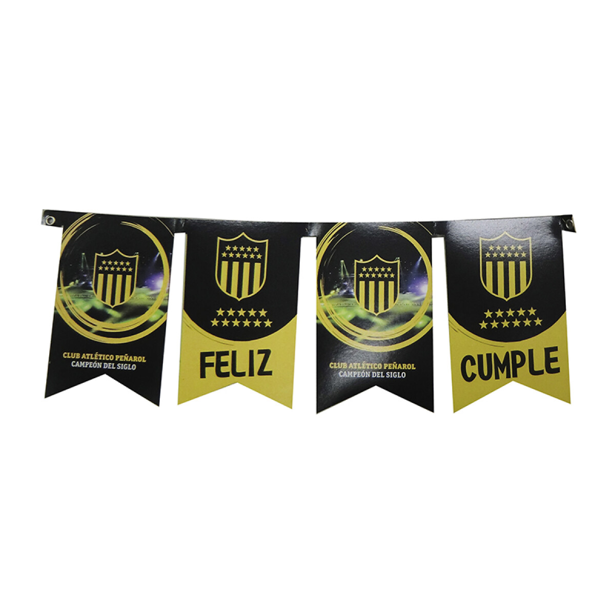 Cotillón Banderín Cartel Feliz Cumple Peñarol 150 cm 