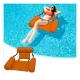 Silla Hamaca Inflable Piscina 100 X 120 Cm Naranja