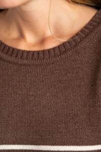 Sweater Rayado Marrón