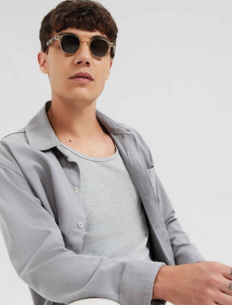 MUSCULOSA BÁSICA MASCULINA GRIS