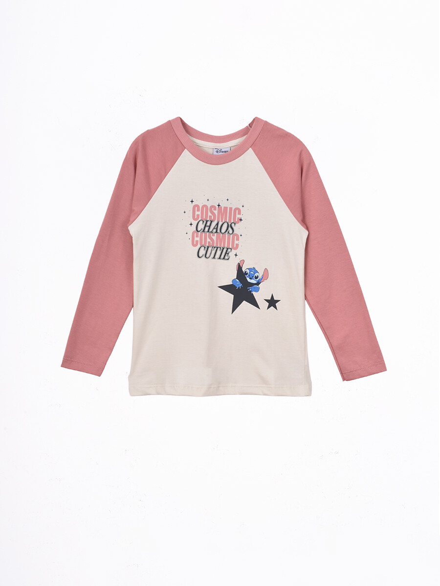REMERA STITCH COSMIC - CRUDO 