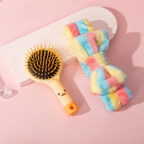 Set De Peinado Moña Naranja