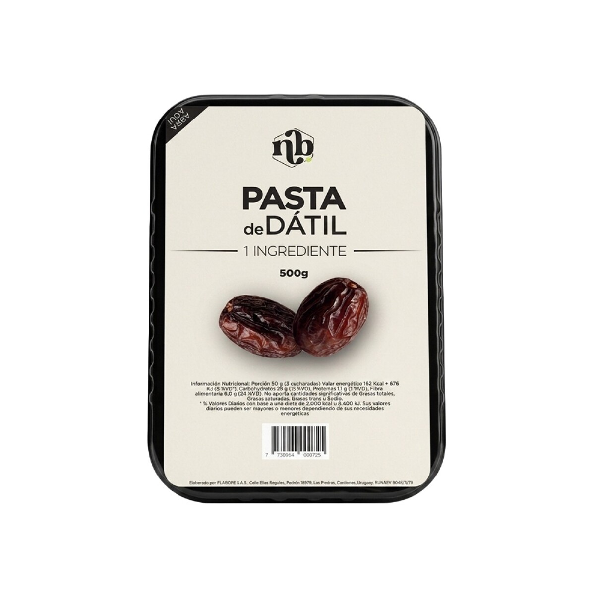 Pasta de Dátil 500g Natural Bars 