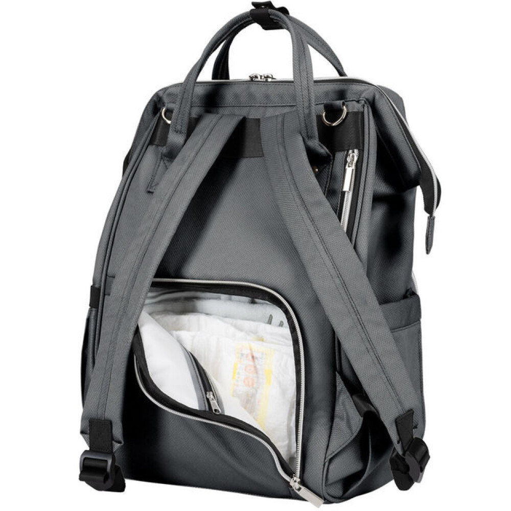 Mochila maternal KIKKABOO SIENNA gris