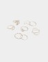 Sets Anillos Metal Anillos Sets De Metal - Plateado