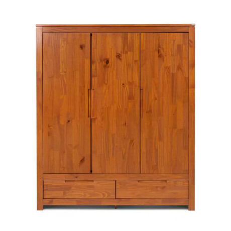 PLACARD ROPERO 3 PUERTAS MADERA NATURAL-BEIGE FRESNO