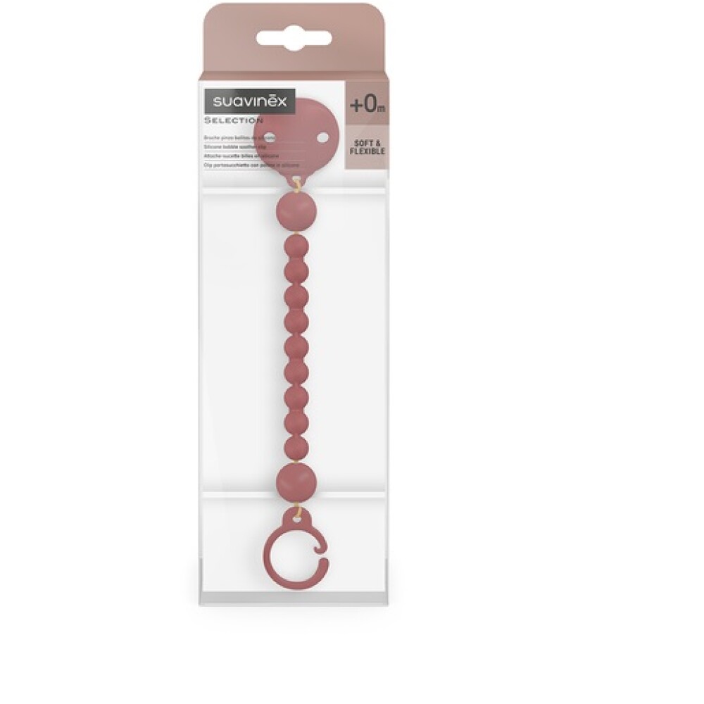 Clip para chupete Suavinex silicona ESSENCE Terra