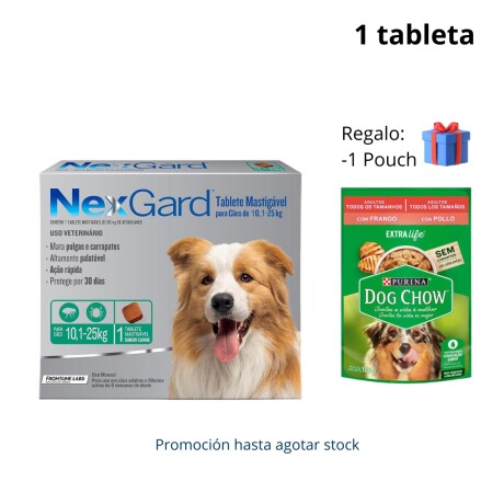 NEXGARD L PERROS DE 10 - 25 KG X 1 COMP Nexgard L Perros De 10 - 25 Kg X 1 Comp