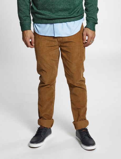 Pantalon pana tostado