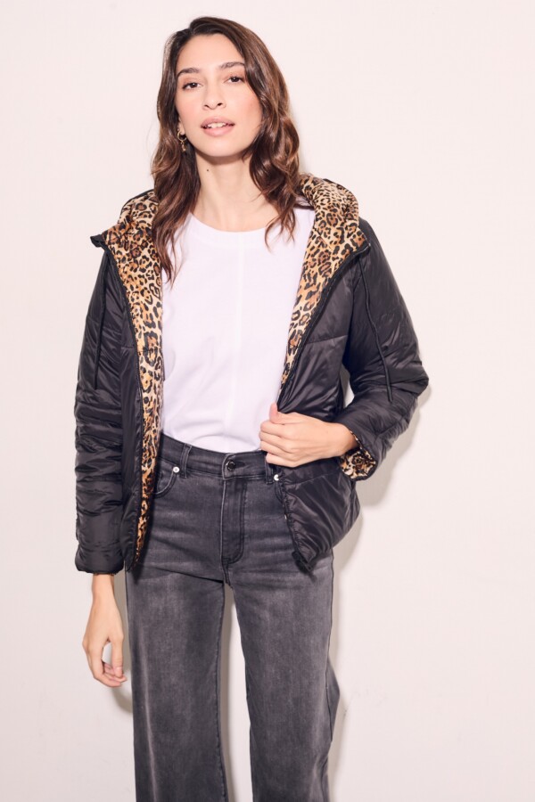 Campera Reversible Negro