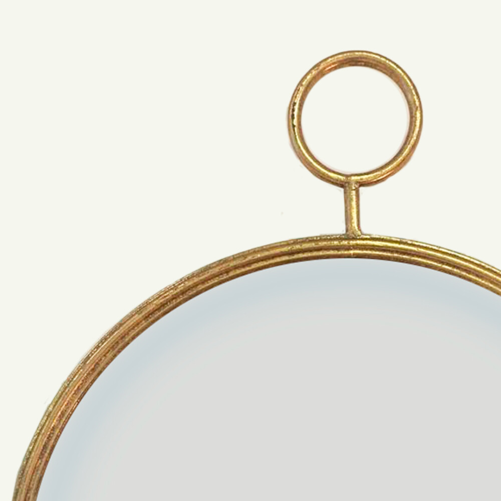 Espejo enmarcado en oro 72cm Espejo enmarcado en oro 72cm