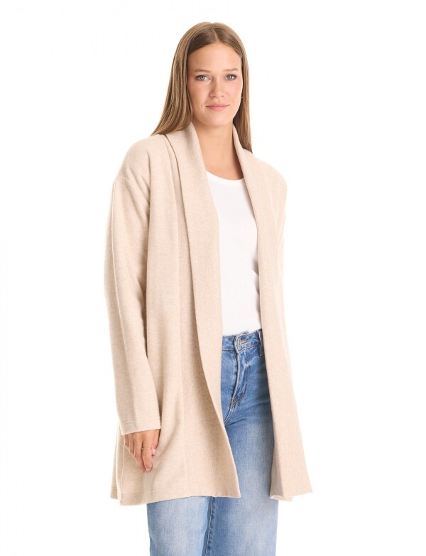 Cardigan Abierto Soft BEIGE
