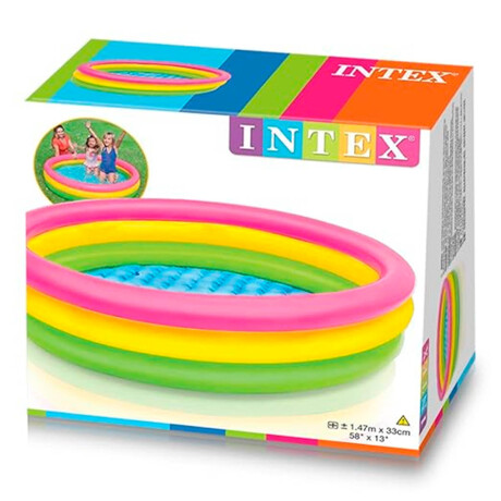 Piscina Intex Inflable 3 Aros 275 L Fondo Acolchonado Inx057422