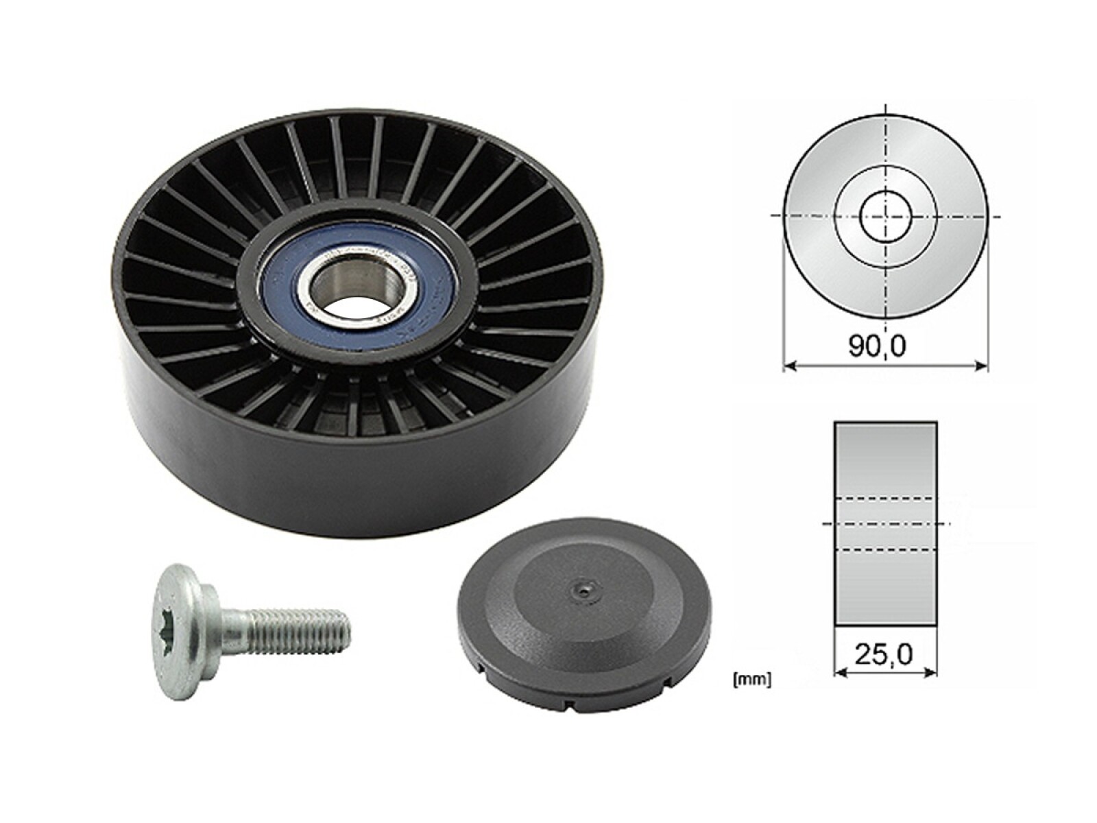 Polea Del Tensor Correa Citroen Xantia/Xsara/Zx/Xsara Break Jac M1 Refine Peug 306/605/405/406/Expert 87-25 