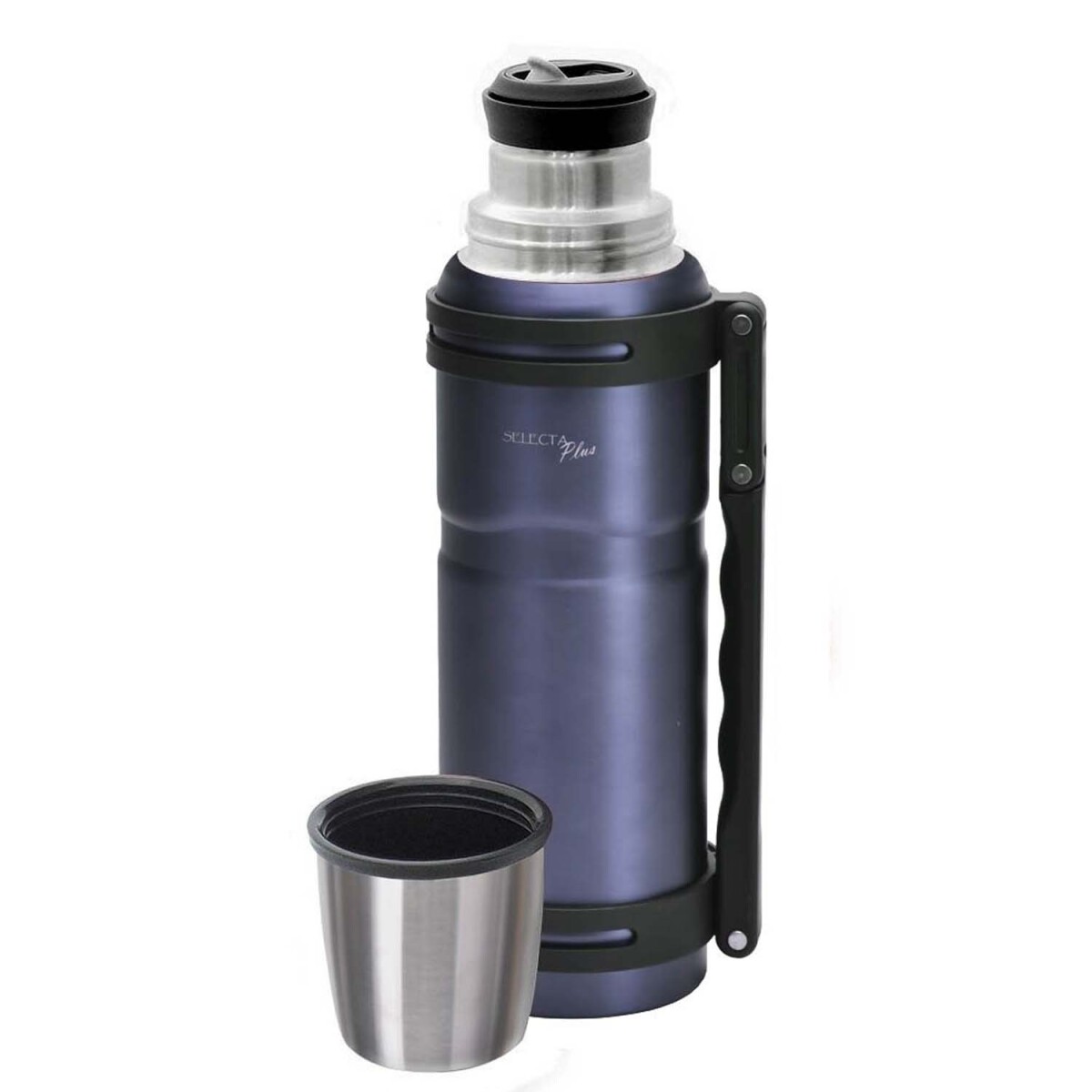 Termo Carter 1.2Lt en Acero Inoxidable Doble Pared c/ Manija - Azul 
