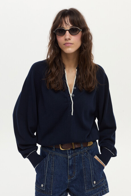 Sweater Alma Azul Marino