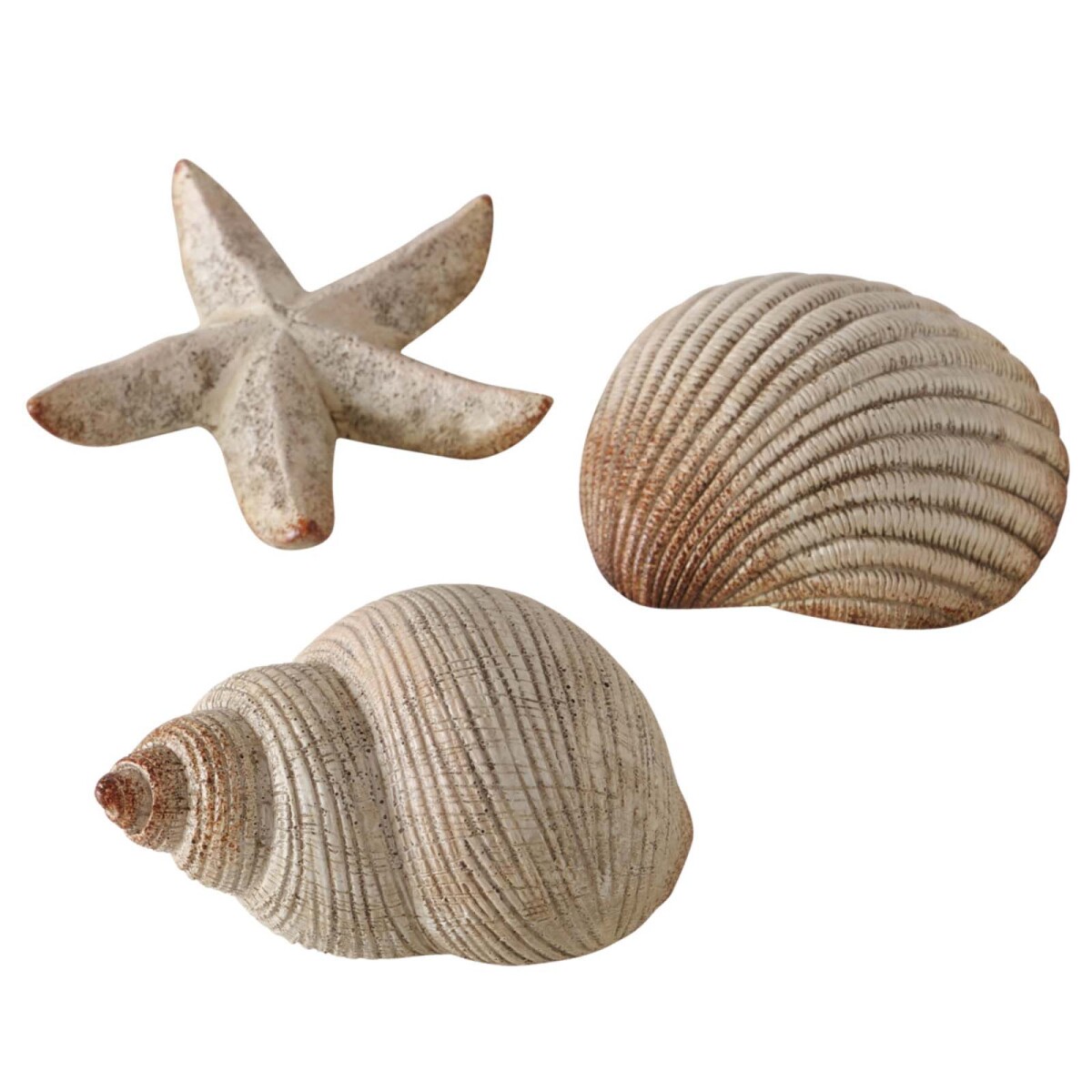 ADORNO DECO MAR - POLIRESINA NATURAL-BEIGE 2031711 