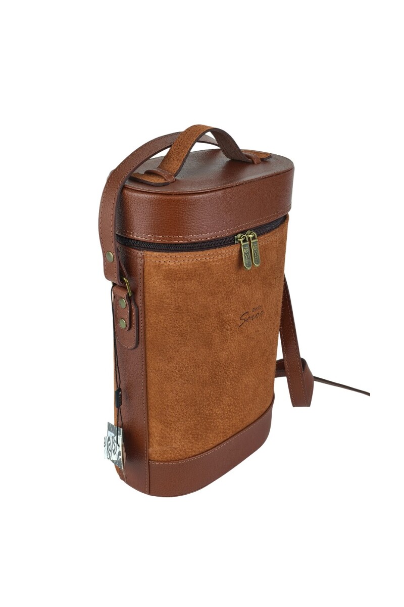 Matera de cuero combinada con pecari oxido