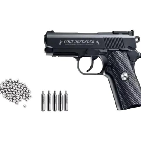 Combo Pistola Co2 Colt Defender Calibre 4.5 mm Combo Pistola Co2 Colt Defender Calibre 4.5 mm