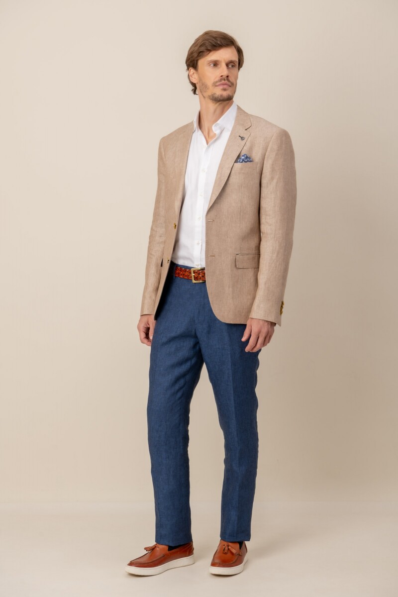 Saco Lino Custom fit - Tostado 
