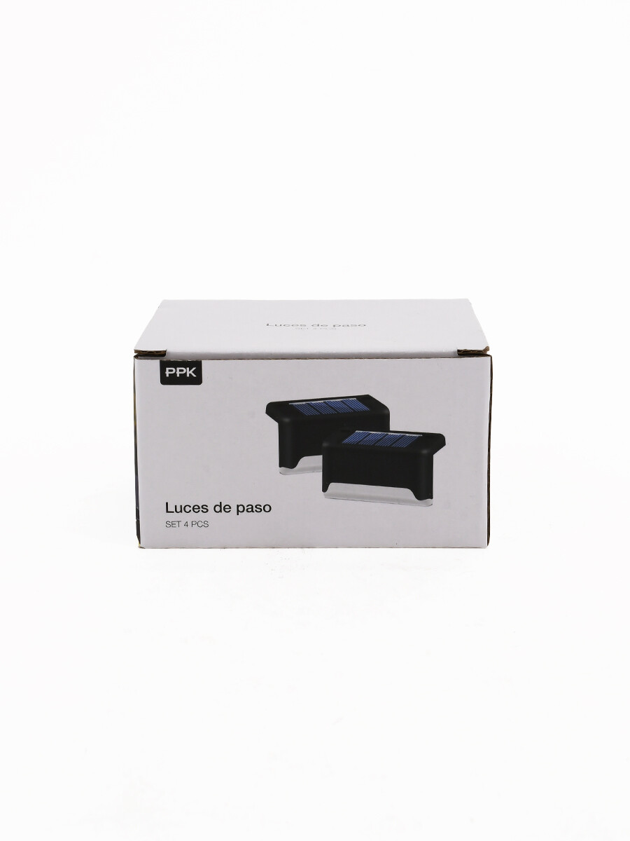 LUCES DE PASO PACK X 4 - NEGRO 