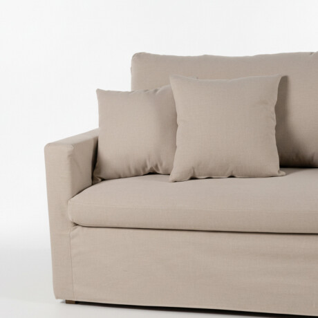 Sofá Summer con Funda - Tela Rústica - 3 cuerpos TD5263-1636 (Capuccino)