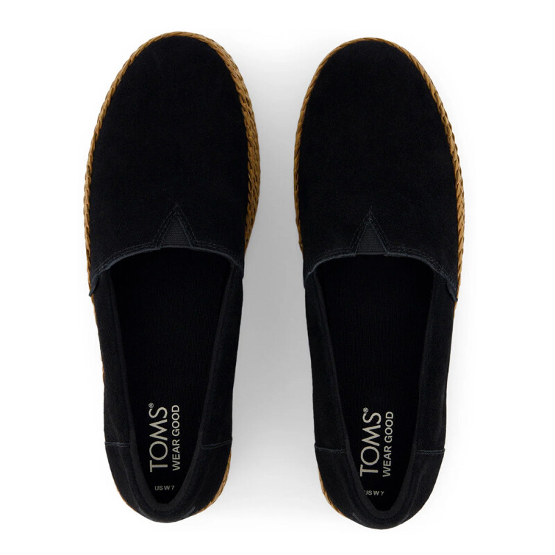 Alpargatas Black Suede Wm Valcia Esp Mujer Black