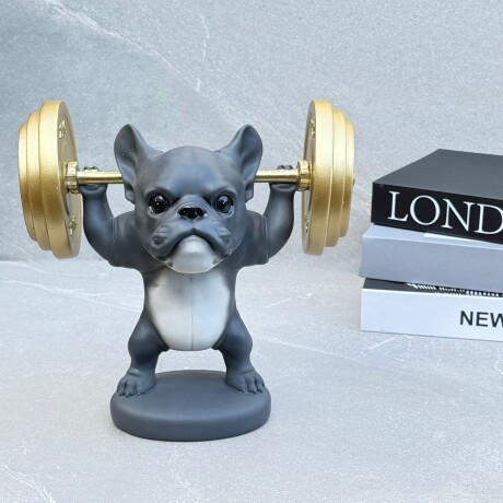 Bulldog Frances Gym Decorativo En Resina 25.5cm x 16.5cm x 25.5cm Bulldog Frances Gym Decorativo En Resina 25.5cm x 16.5cm x 25.5cm
