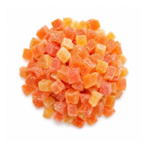 PAPAYA EN CUBOS CONFITADA 100G Papaya En Cubos Confitada