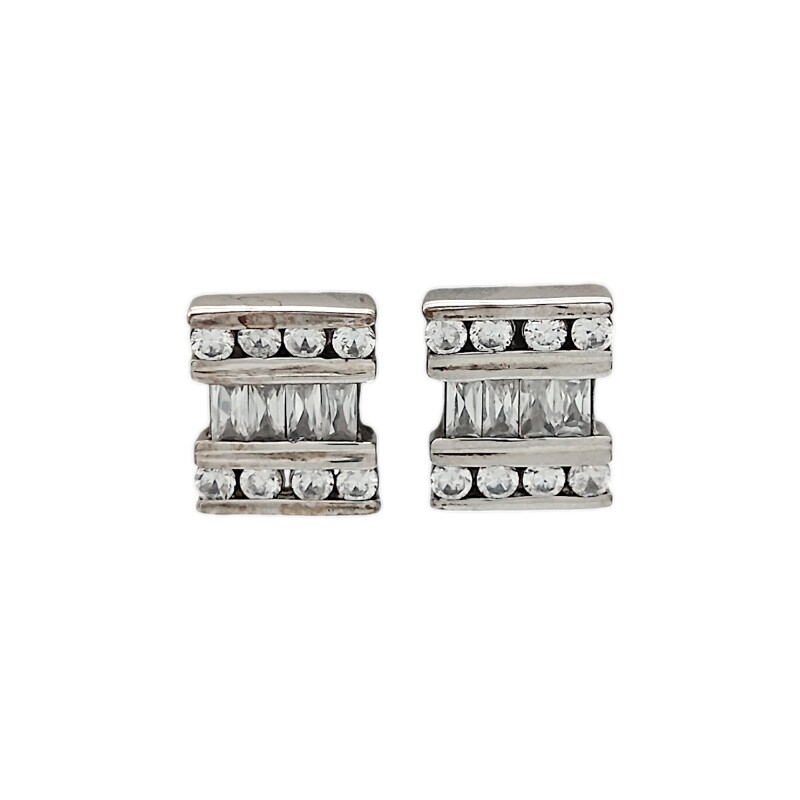 Caravanas Vintage con Piedra-Plata 925-Piedra Zirconia-CA3001 Conpiedra