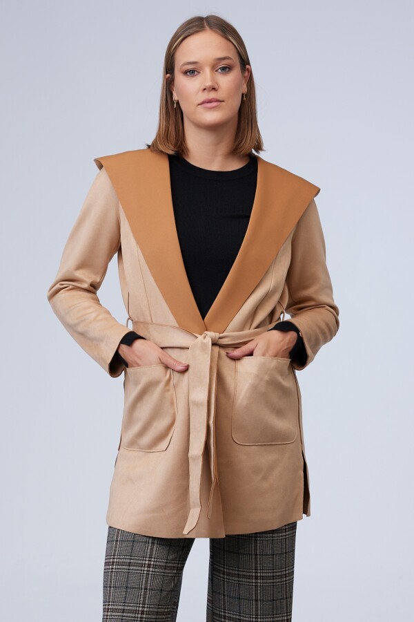 Chaqueta Suede BEIGE