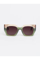 Tiwi Matt -600 Bicolor Shiny Pink/green With Burgundy Gradie