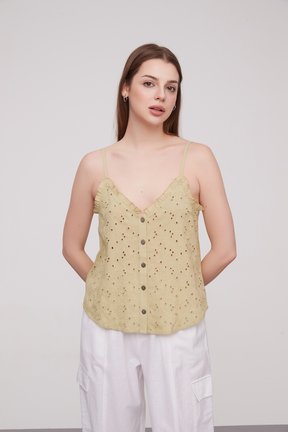 Musculosa Cerdenia Verde Oliva Claro