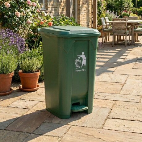 CONTENEDOR DE BASURA 80 LITROS Contenedor de Basura 80 Litros Verde