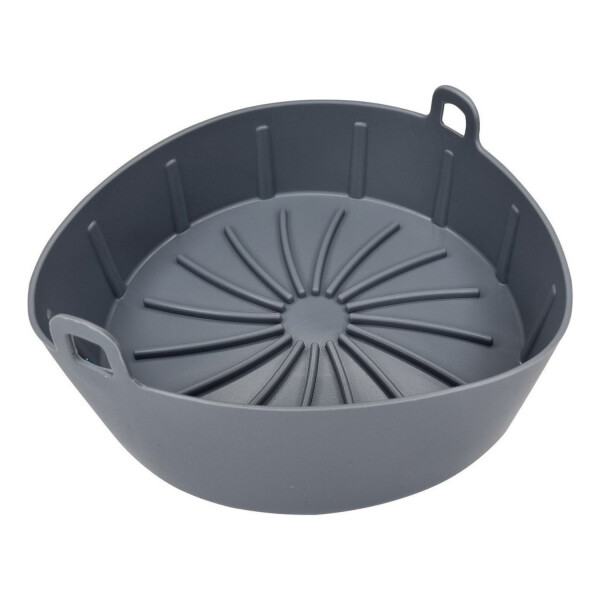 Sartén Antiadherente Silicona Freidora Sin Aceite Chica Variante Color Gris