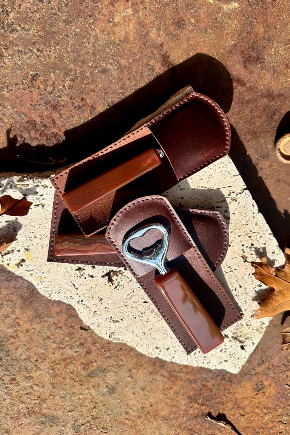 Long Beer Opener Caramelo / Chocolate