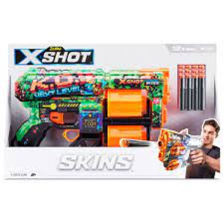 Lanzadorde X-Shot Skins con 12 dardos Lanzadorde X-Shot Skins con 12 dardos