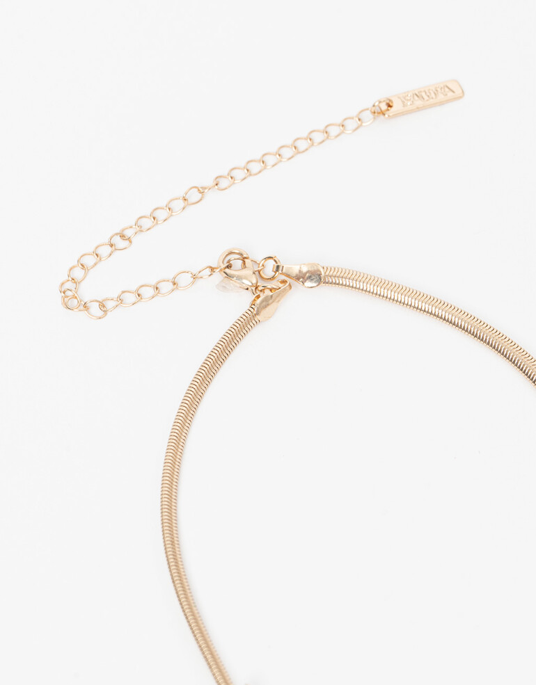 Collares Cortos Strass Collar Corto Con Cubic Zirconia - Dorado
