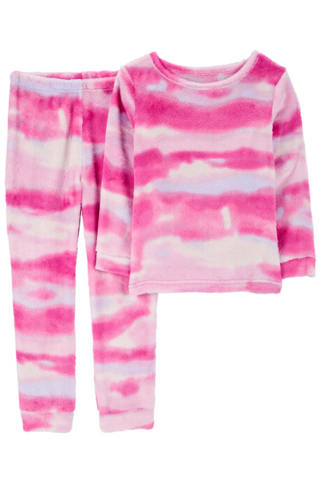 Pijama dos piezas de micropolar, diseño tie-dye Sin color