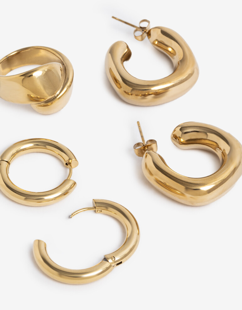 Bijouterie Set Metal Bijouterie Set, Acero - Dorado