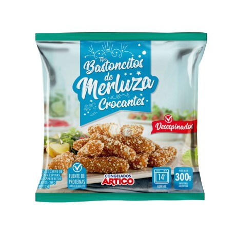 BASTONCITOS DE MERLUZA CROCANTE 300GR ARTICO BASTONCITOS DE MERLUZA CROCANTE 300GR ARTICO